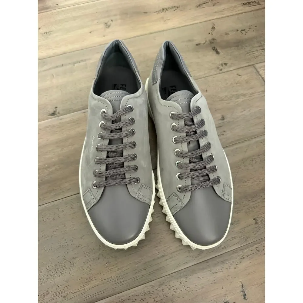 New Ferragamo the cube gray sneakers size 7